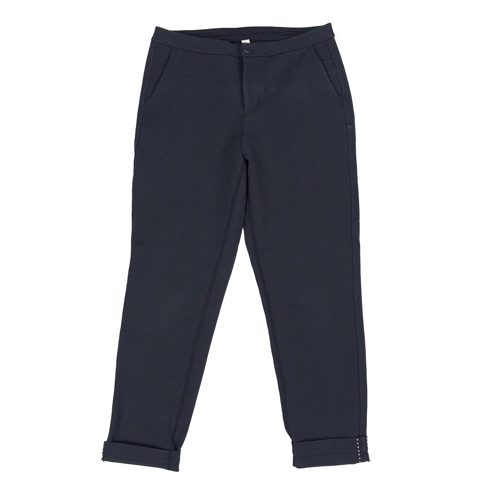 Lululemon On the Move Pant Ponte Women's Size 6 Black Tencel Travel Work Zip Fly